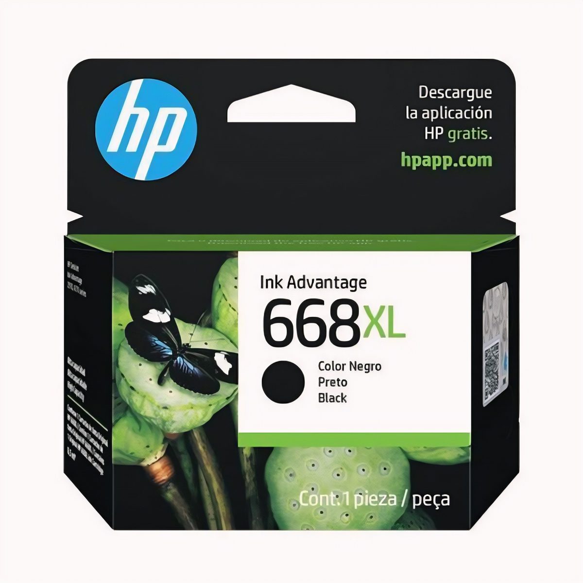 Cartucho De Tinta Hp 668XL Negro