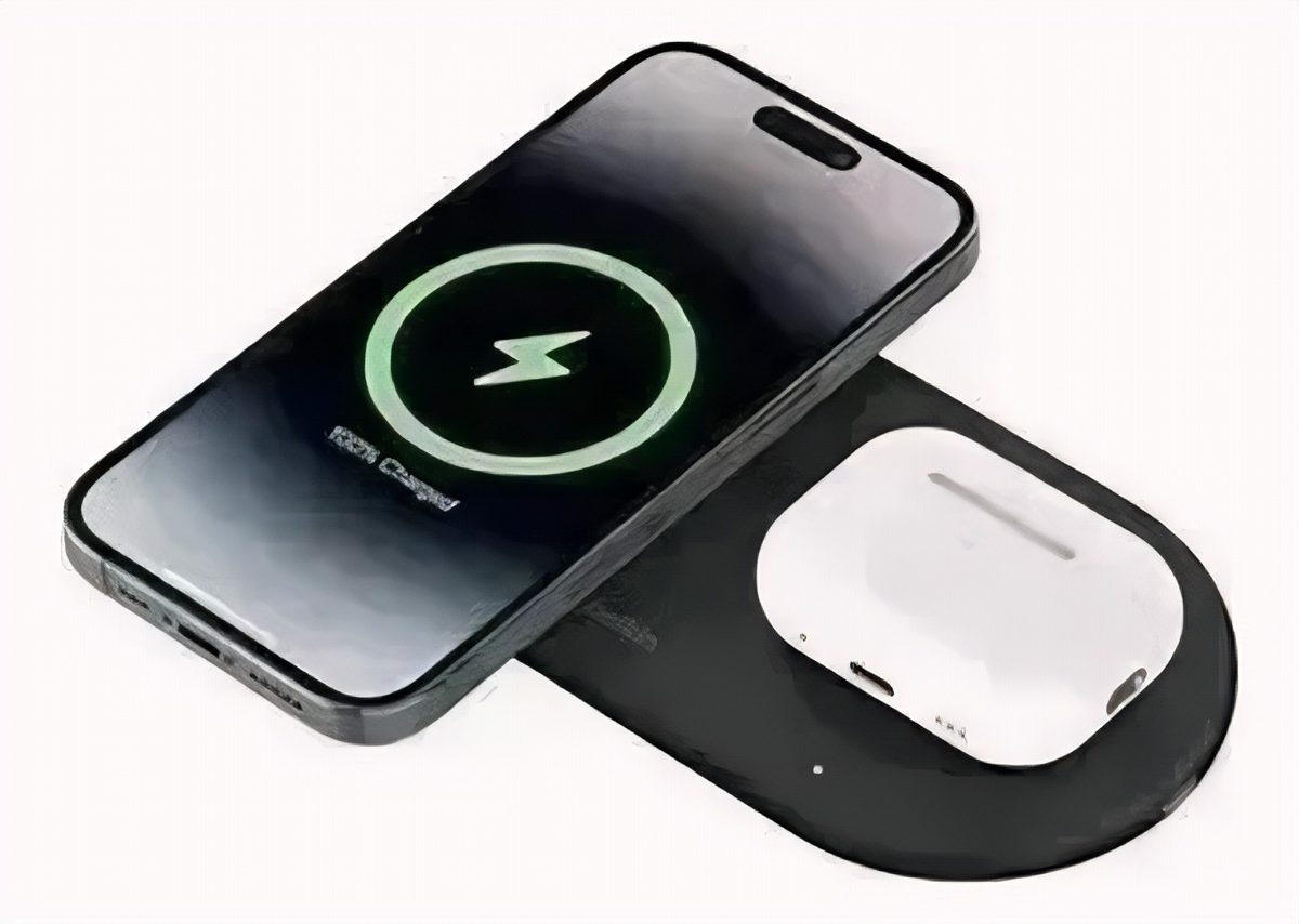 Cargador Inalámbrico 15W Qi2 2 En 1 Con Puerto USB-C 5W