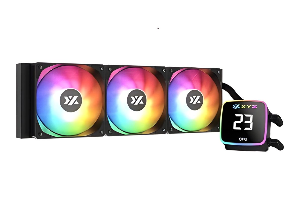 Disipador De CPU Líquido 120mm LGA115x/LGA1200/LGA1700/LGA1366/LGA2011/AM4/AM5 Aluminio Y Cobre