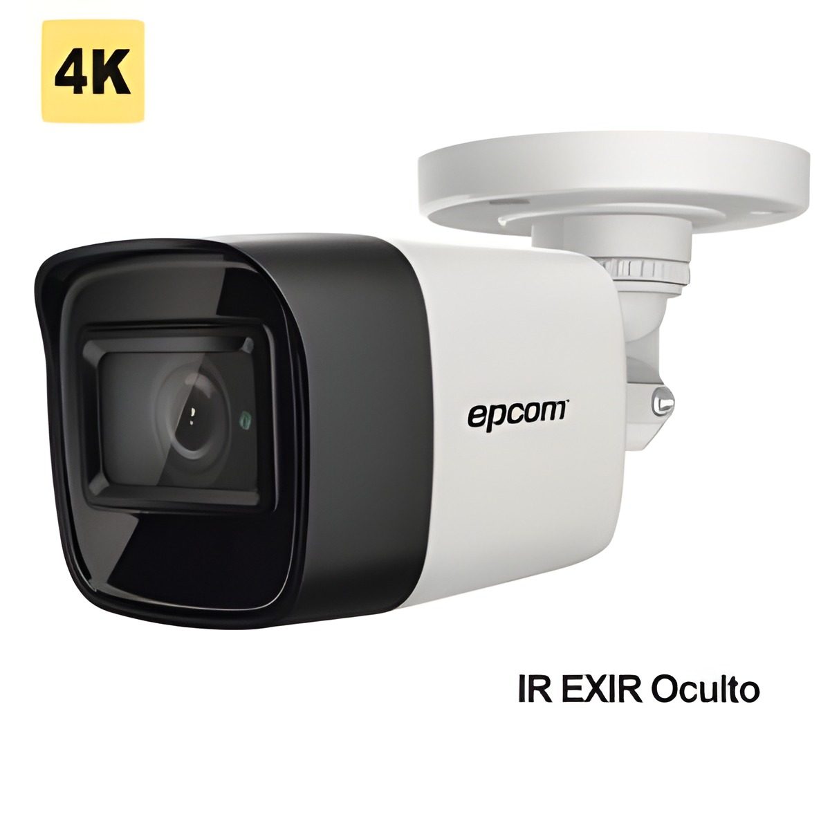 Cámara HD Analógica Bullet 4K 8 Megapixeles Lente 2.8mm Exterior IP67 IR Exir 30m