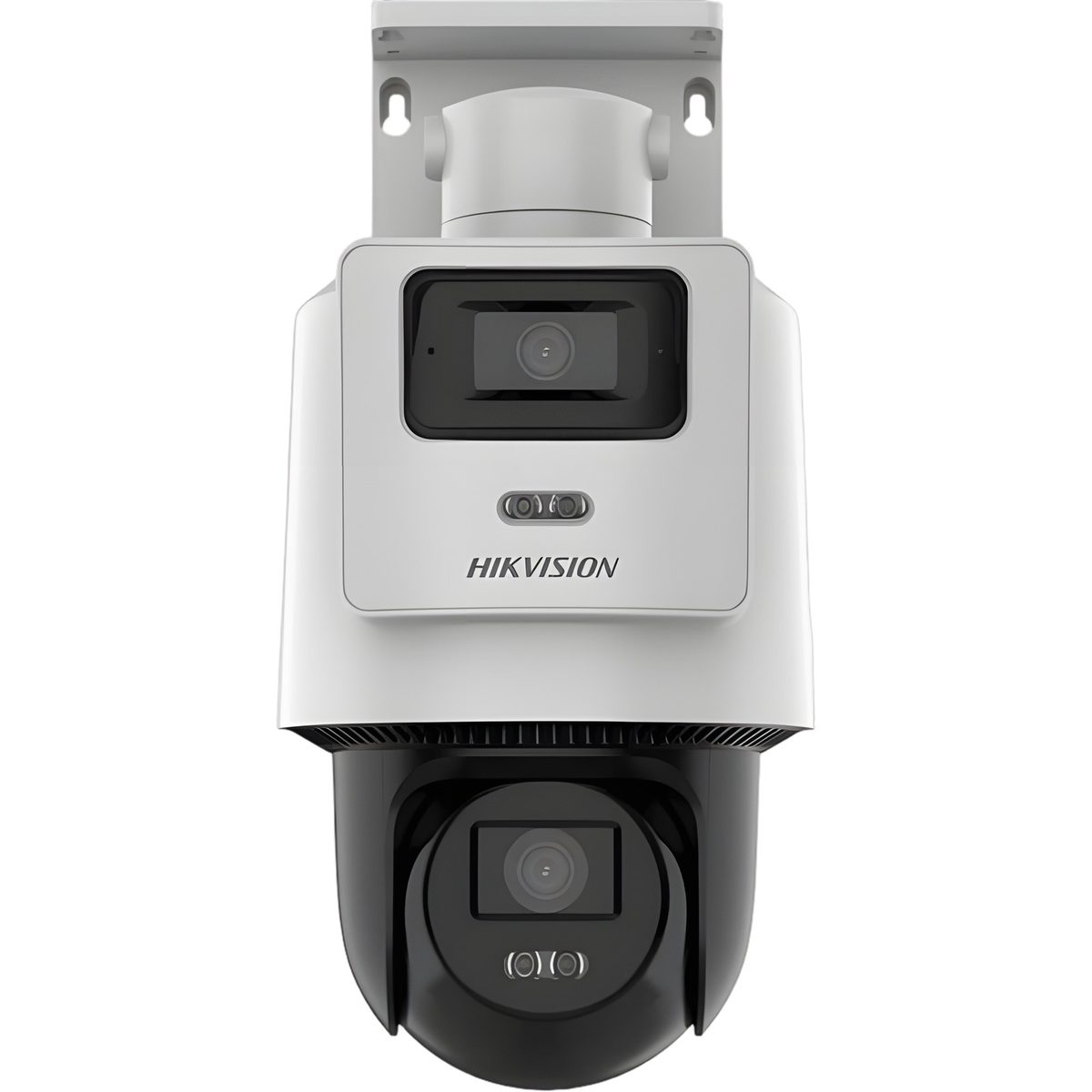 Cámara IP PTZ Dual 4mp+4mp Exterior Luz Híbrida 30m