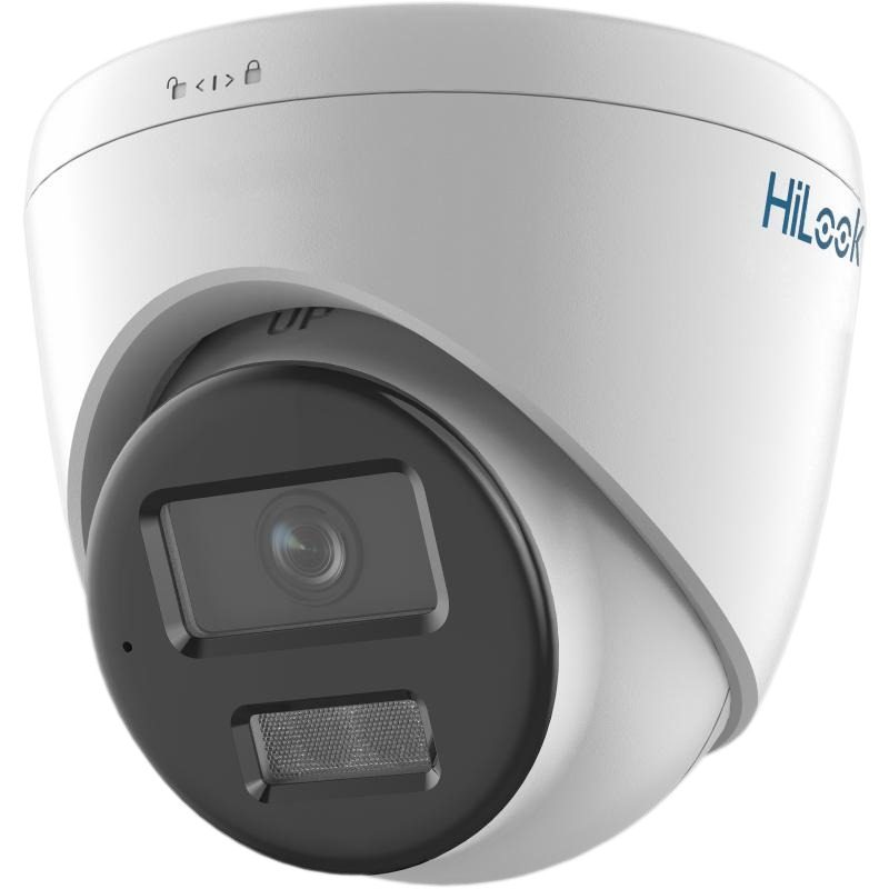Cámara Torreta IP 2MP Exterior 2.8mm ColorVu Luz Blanca 30m Con Micrófono