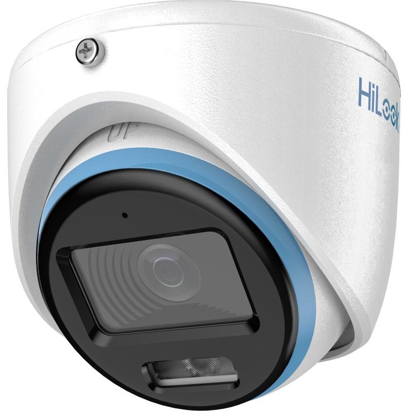 Cámara Torreta 5MP 3K Lente 2.8 mm Exterior IP67 Con Luz Blanca