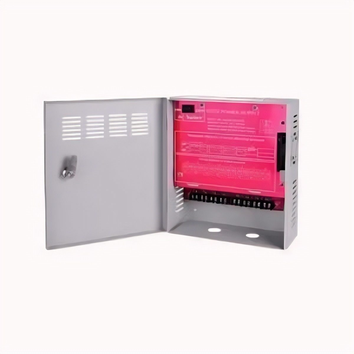 Fuente Con Gabinete 12V 32A 16 Canales Para Cámaras 4K