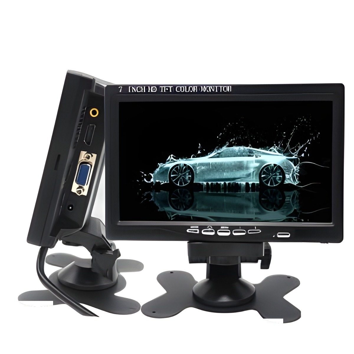 Monitor De Video 7" HD Con Entradas Av, HDMI Y VGA