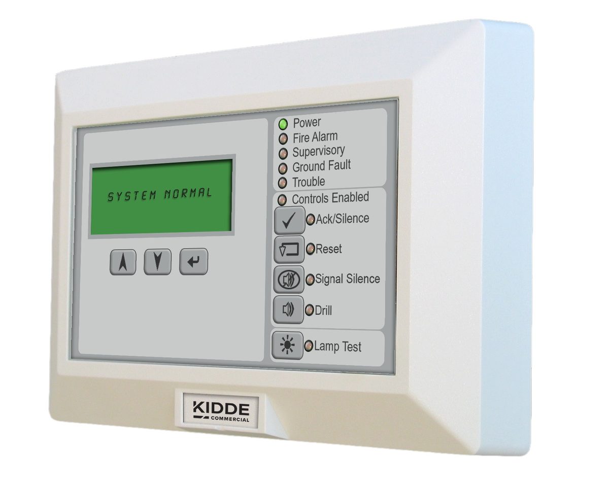 Anunciador Remoto LCD Para Paneles De Alarma De Incendio En Español