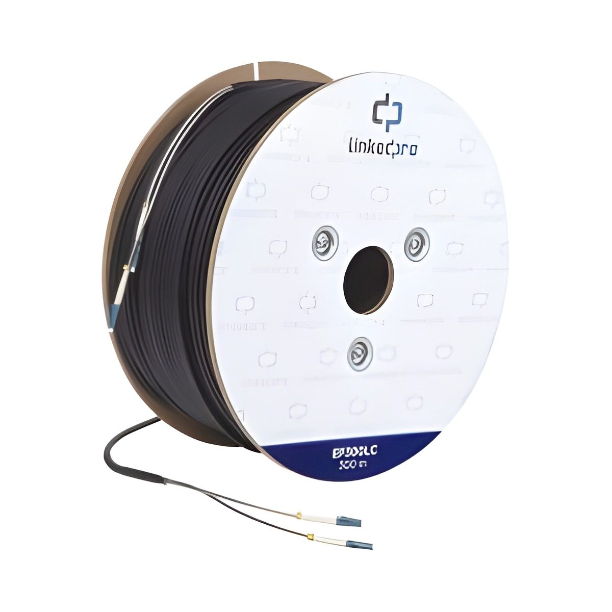 Rollo De Cable Fibra Óptica Monomodo Lc-Lc Duplex 300 M