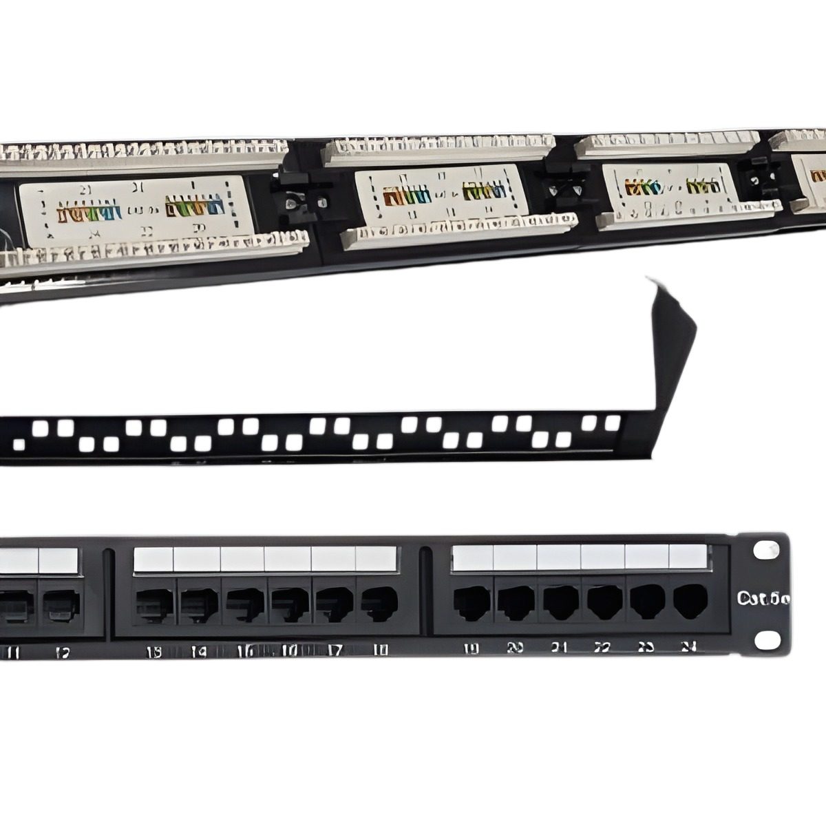 Patchera 24 Puertos UTP Cat6 Con Organizador
