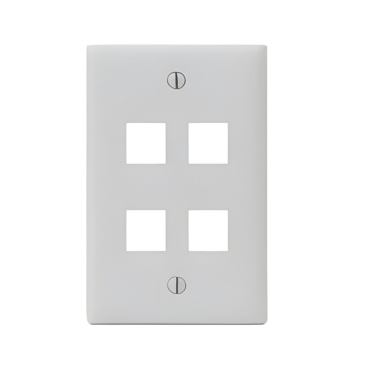 Placa De Pared 4 Puertos Keystone