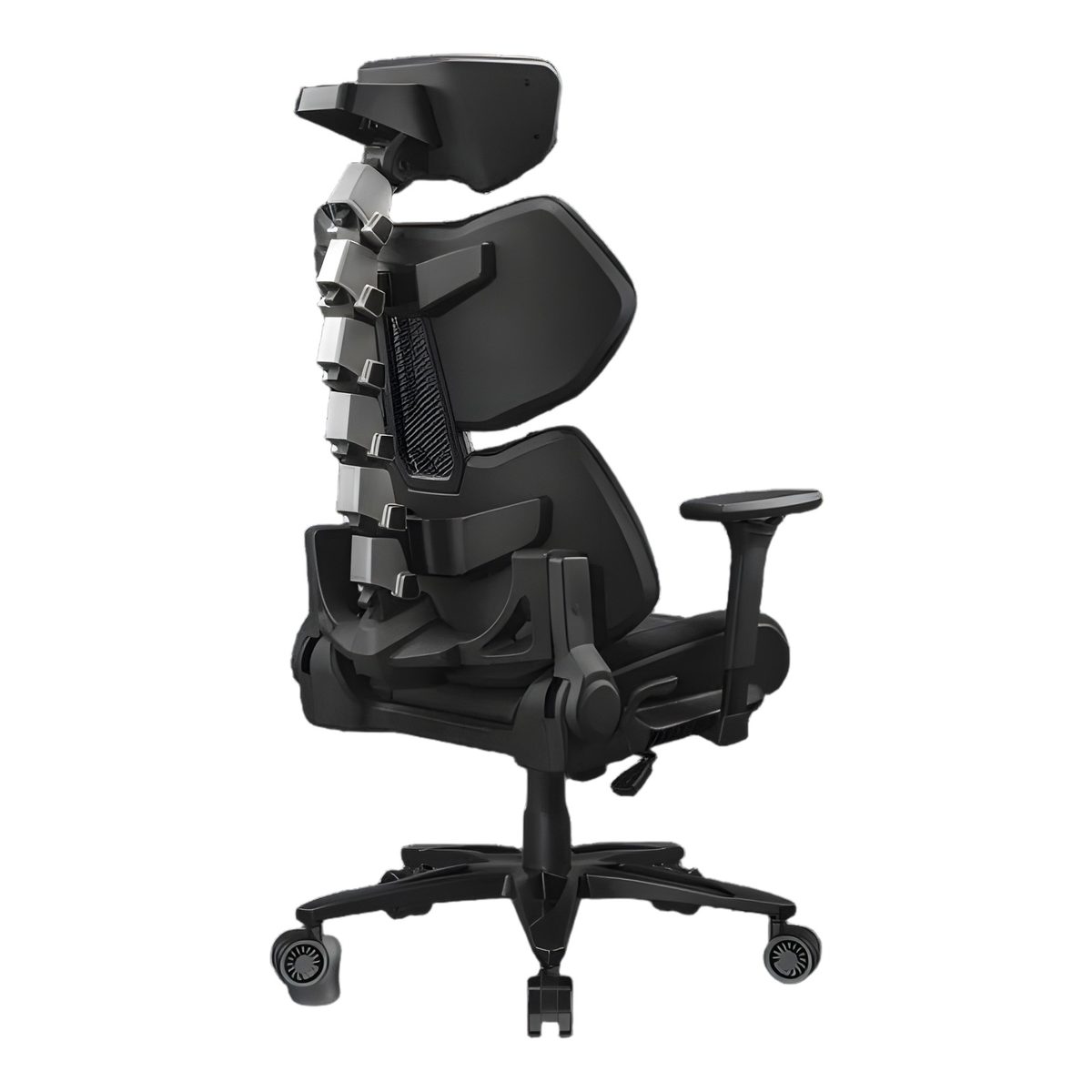 Silla Gamer Negro/Gris Polipiel Reposabrazos 3D Reclinable 130kg