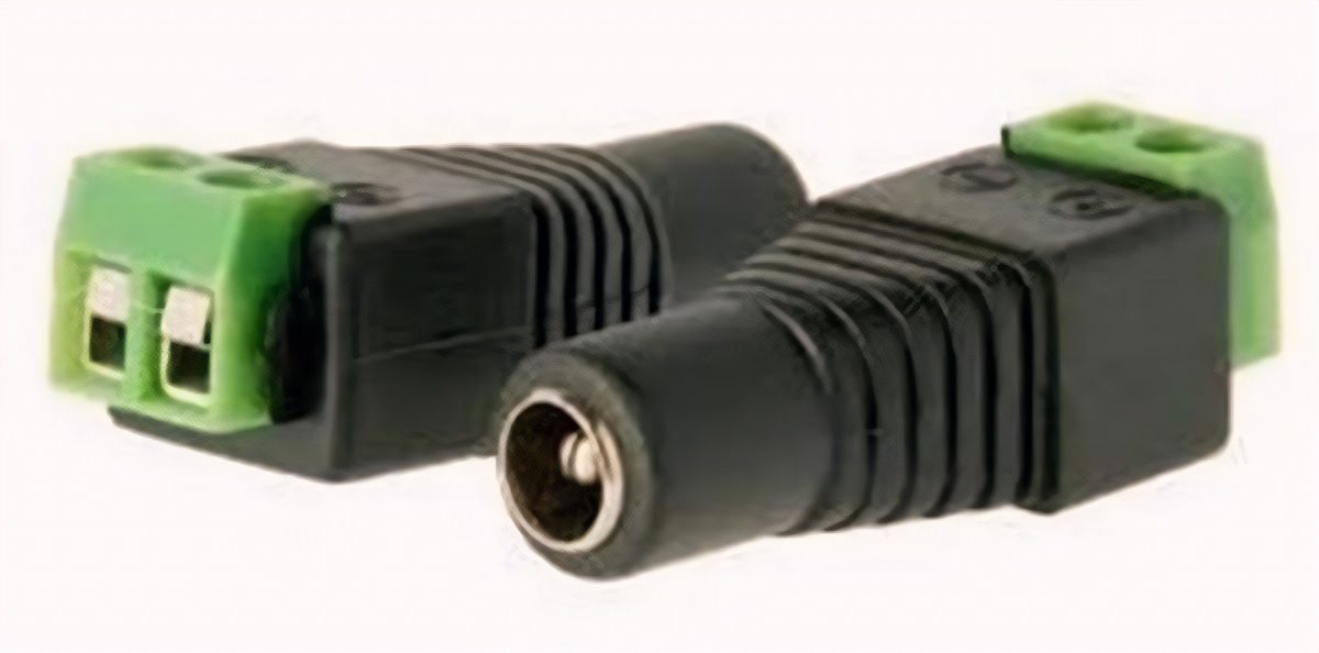 Conector Jack Hembra 5.5 mm X 2.1 mm Con Bornera