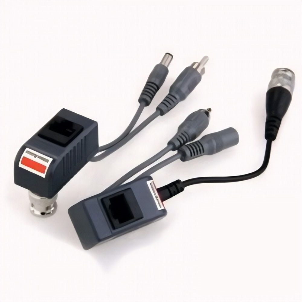 Video Balun Pasivo Con Audio Y Alimentación Para UTP