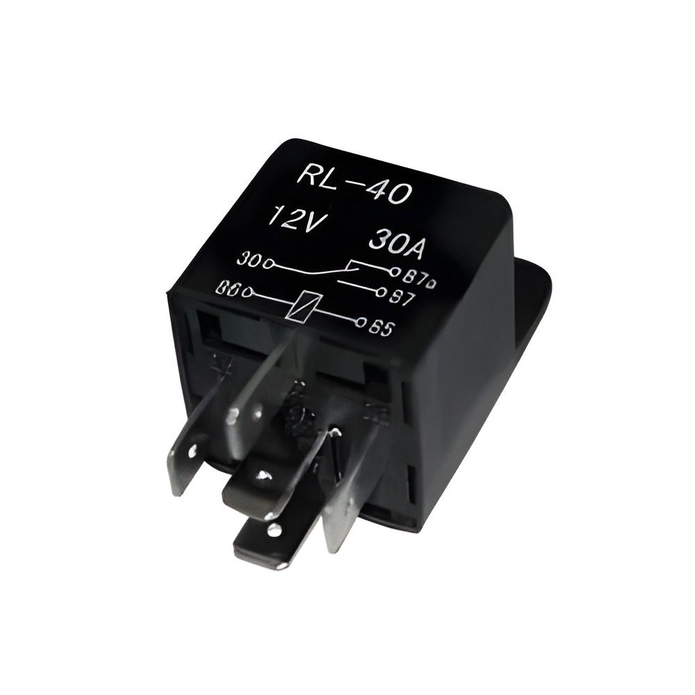 Rele 12V 30A/40A Con 5 Terminales Y Soporte