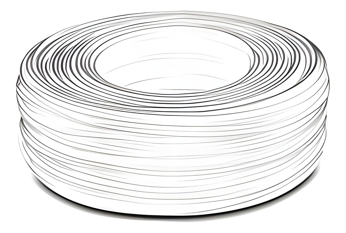 Cable Coaxial RG174 Interior Blanco Rollo 200 M