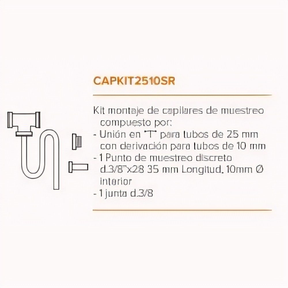 Tubo Capilar Ø 10 mm Para Punto De Muestreo