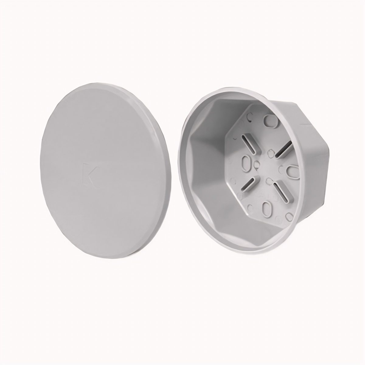 Caja Octogonal 108mm X 48mm Gris