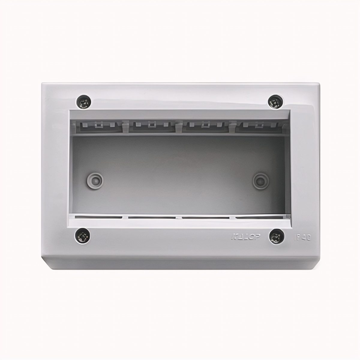 Caja Para Llave Térmica 4 Módulos Con Tapa Gris