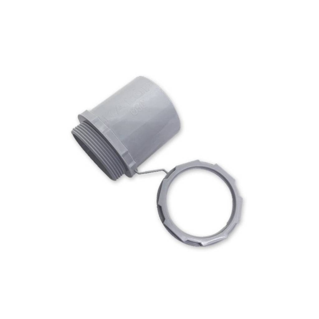 Racor PVC 20mm Gris
