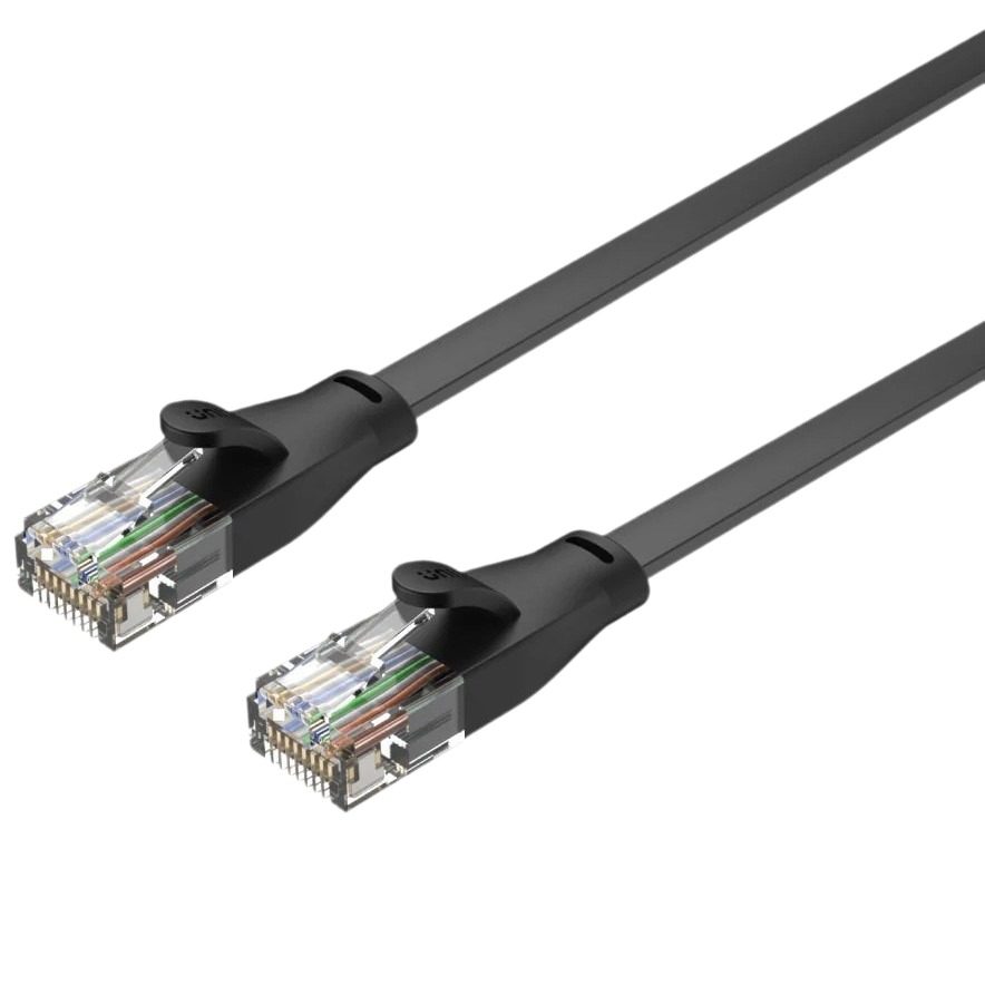 Patch Cord Cat6 Chato 5m Negro
