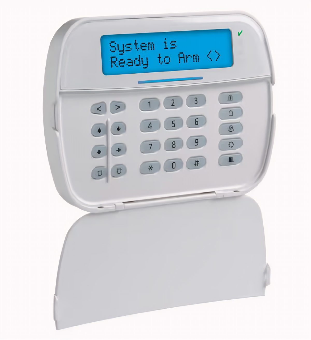 Teclado LCD Alfanumérico Cableado Con Transceptor Powerg
