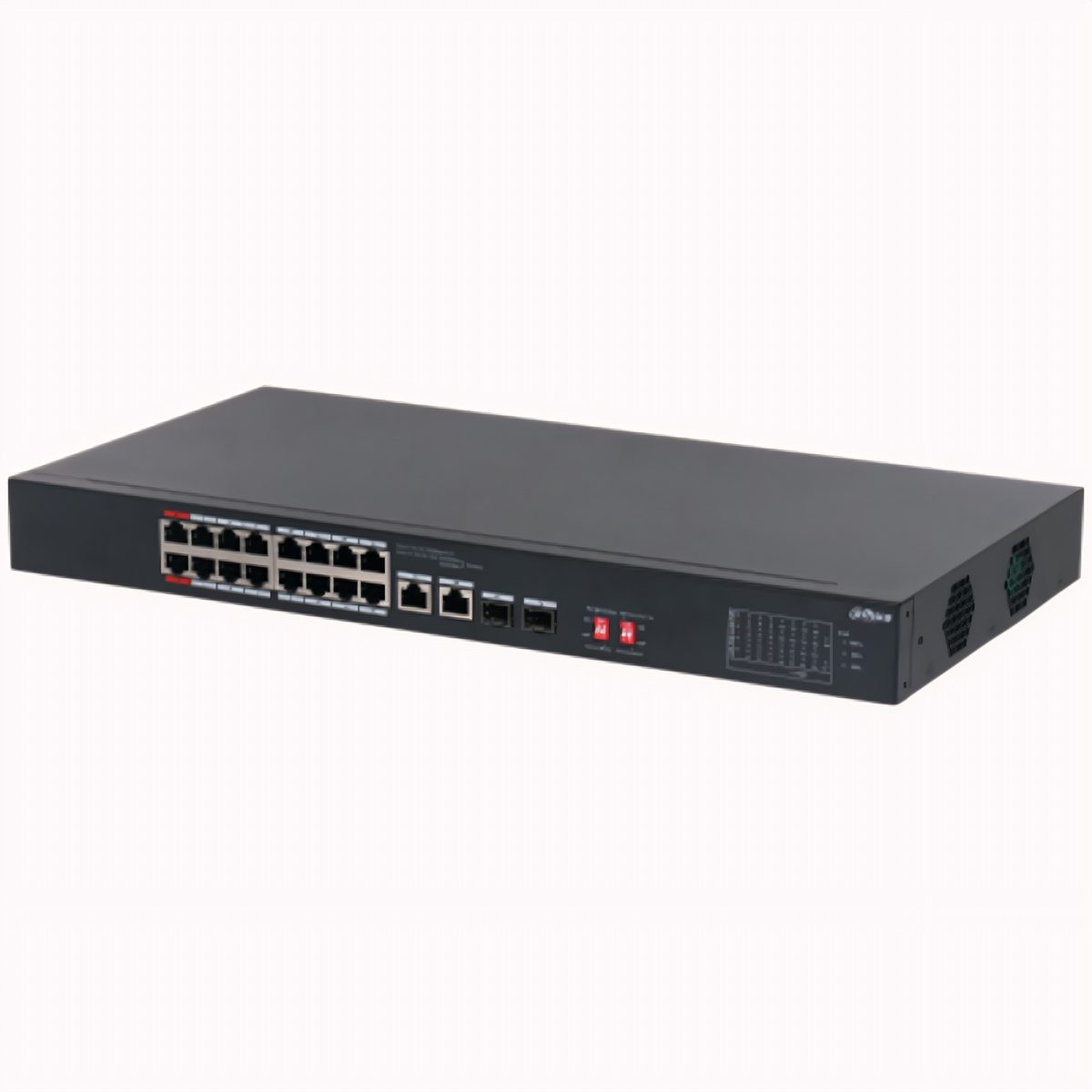 Switch No Administrable 18 Puertos Con PoE En 16 Puertos