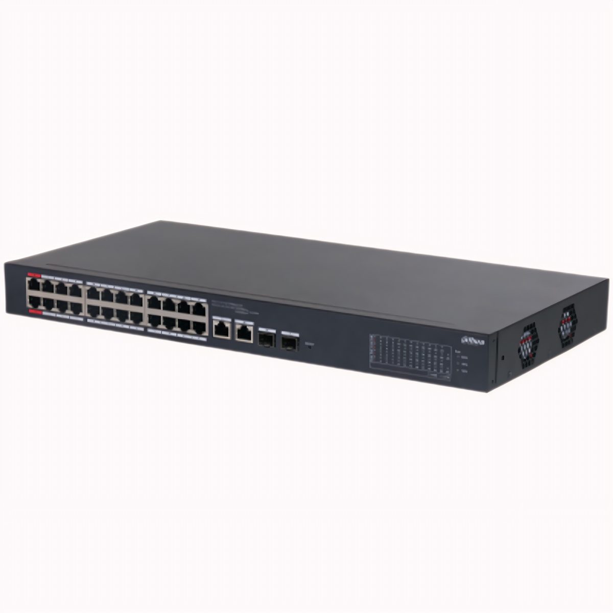 Switch Administrable PoE 26 Puertos 24 PoE 10/100 Mbps 2 Gigabit Combo 240W
