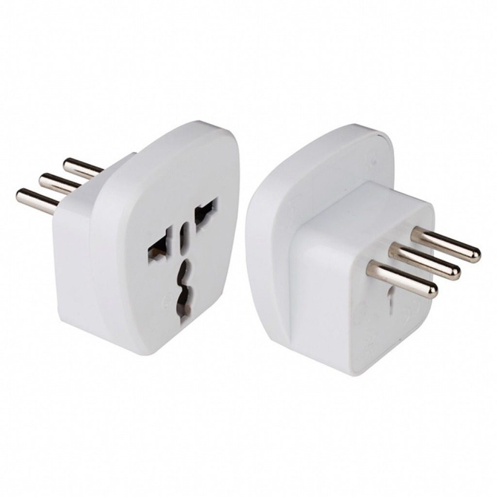 Adaptador De Enchufe Corriente Universal 3 En Linea