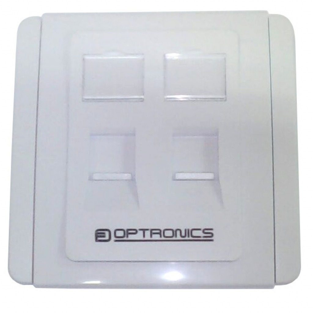 Accesorio De Rack Frente 2 Puertos Blanco