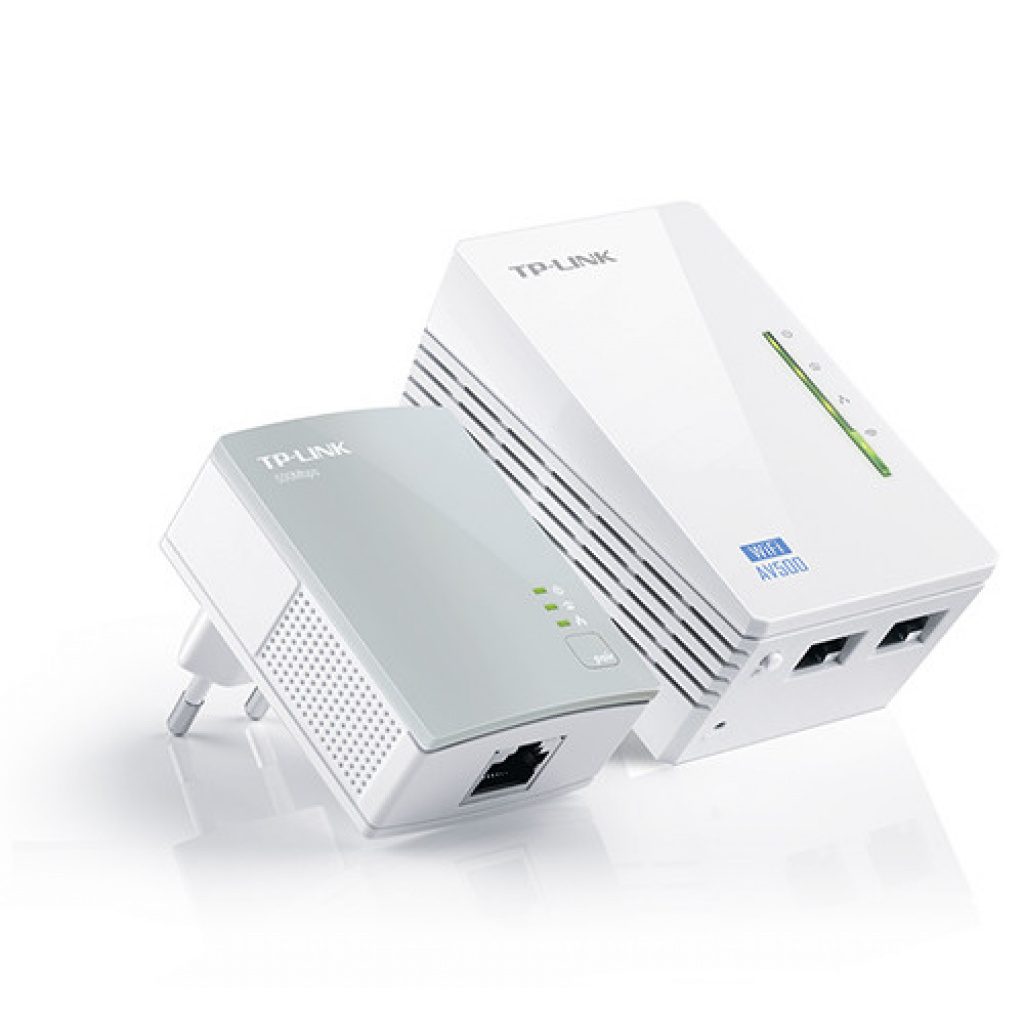 Kit Powerline Wi-Fi 600 Mbps Con 2 Puertos Ethernet