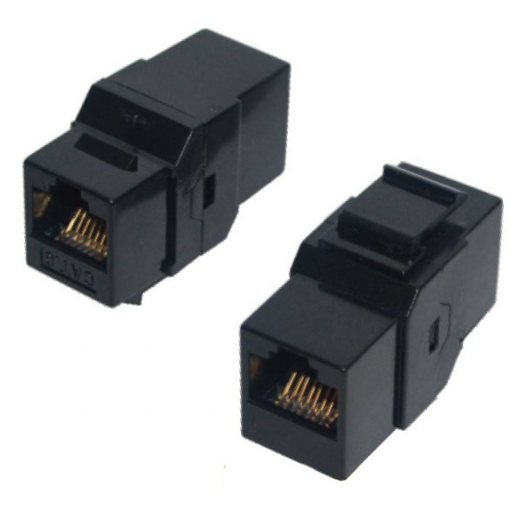 Splice RJ45 Cat6 Hembra-Hembra Para Keystone