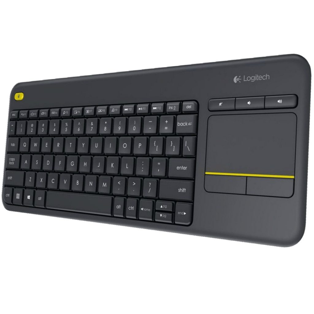 Teclado Inalámbrico Con Touchpad Negro