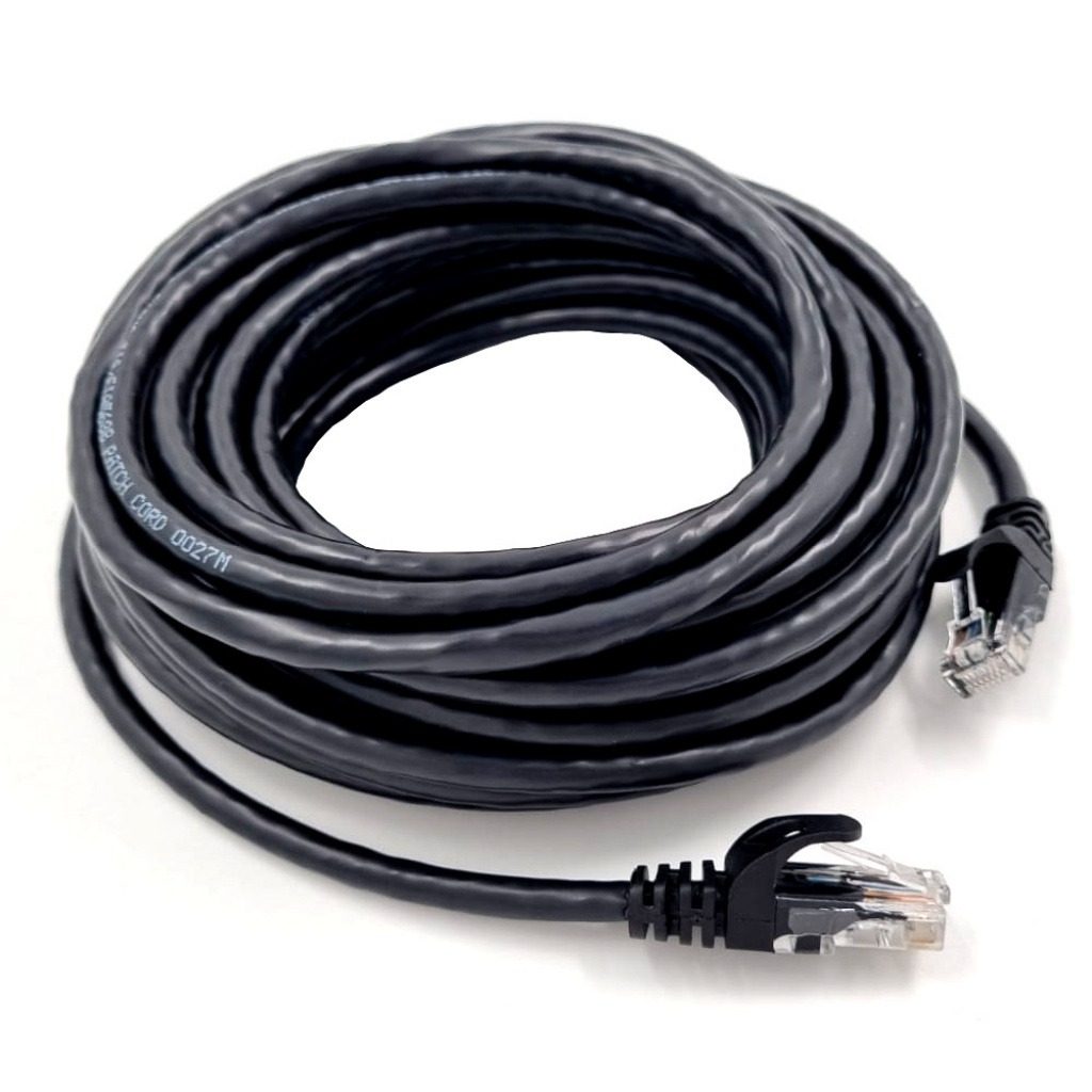 Patch Cord Cat6 Exterior 25 M Negro