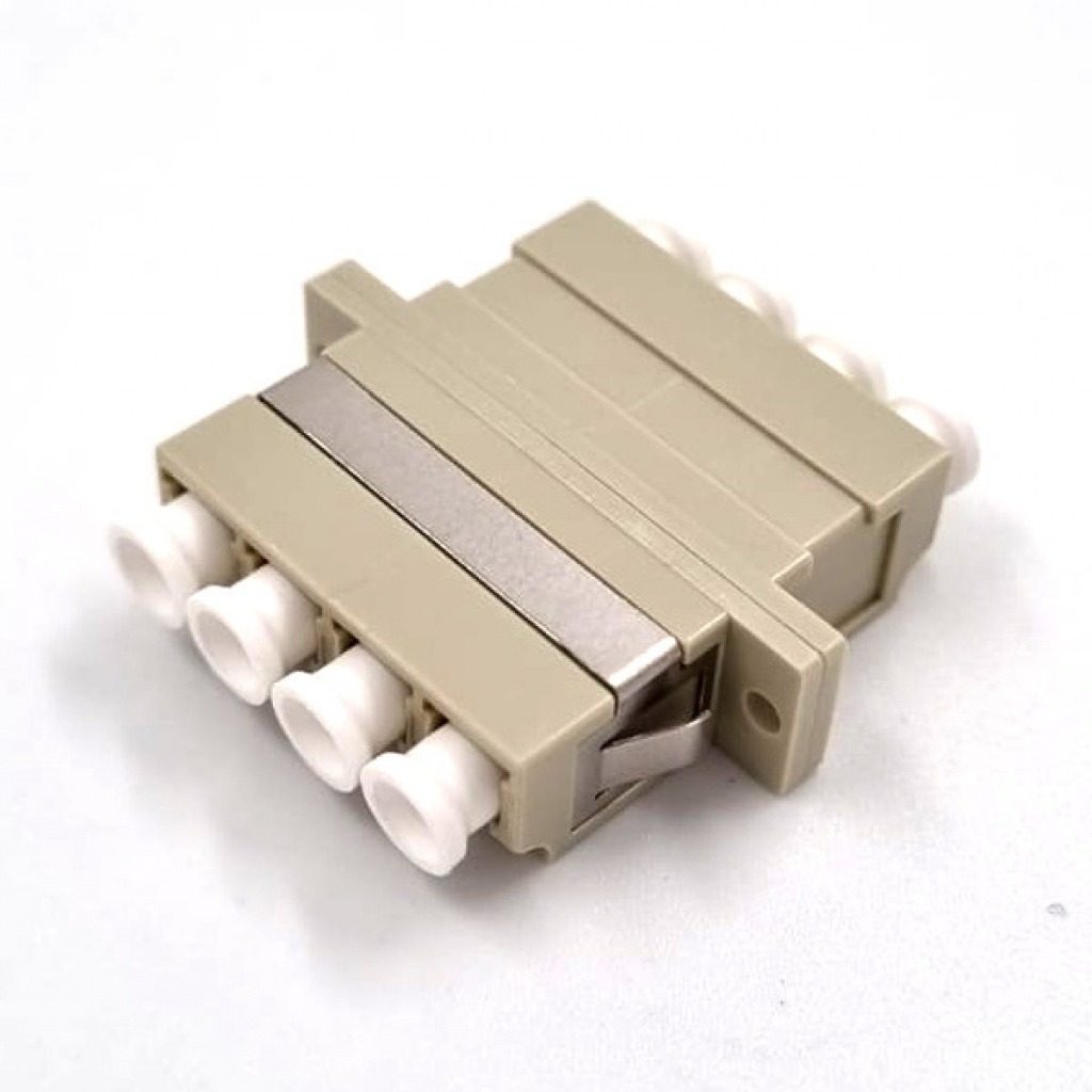 Adaptador De Fibra Óptica Cuádruple Multimodo LC/LC OM3