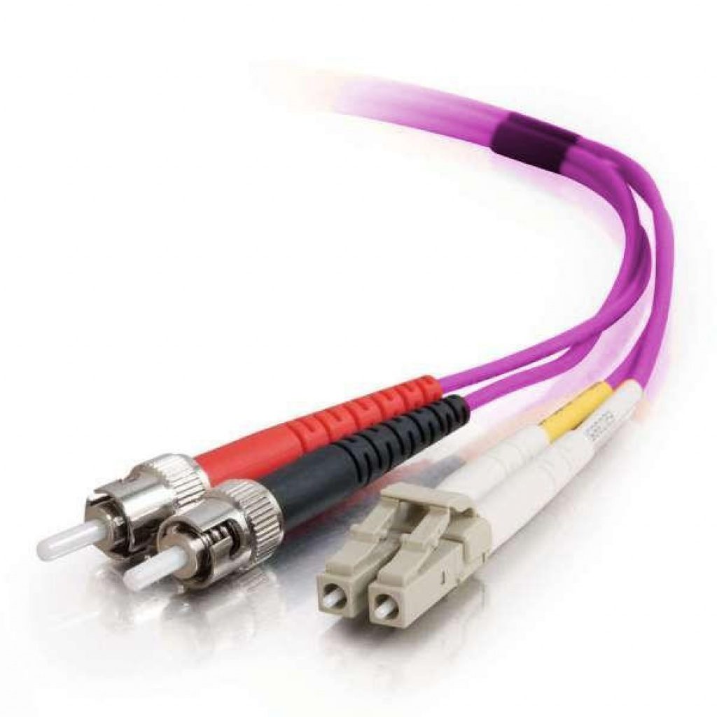 Patch Cord Fibra Óptica Dúplex Multimodo OM4 ST/LC UPC 3 M