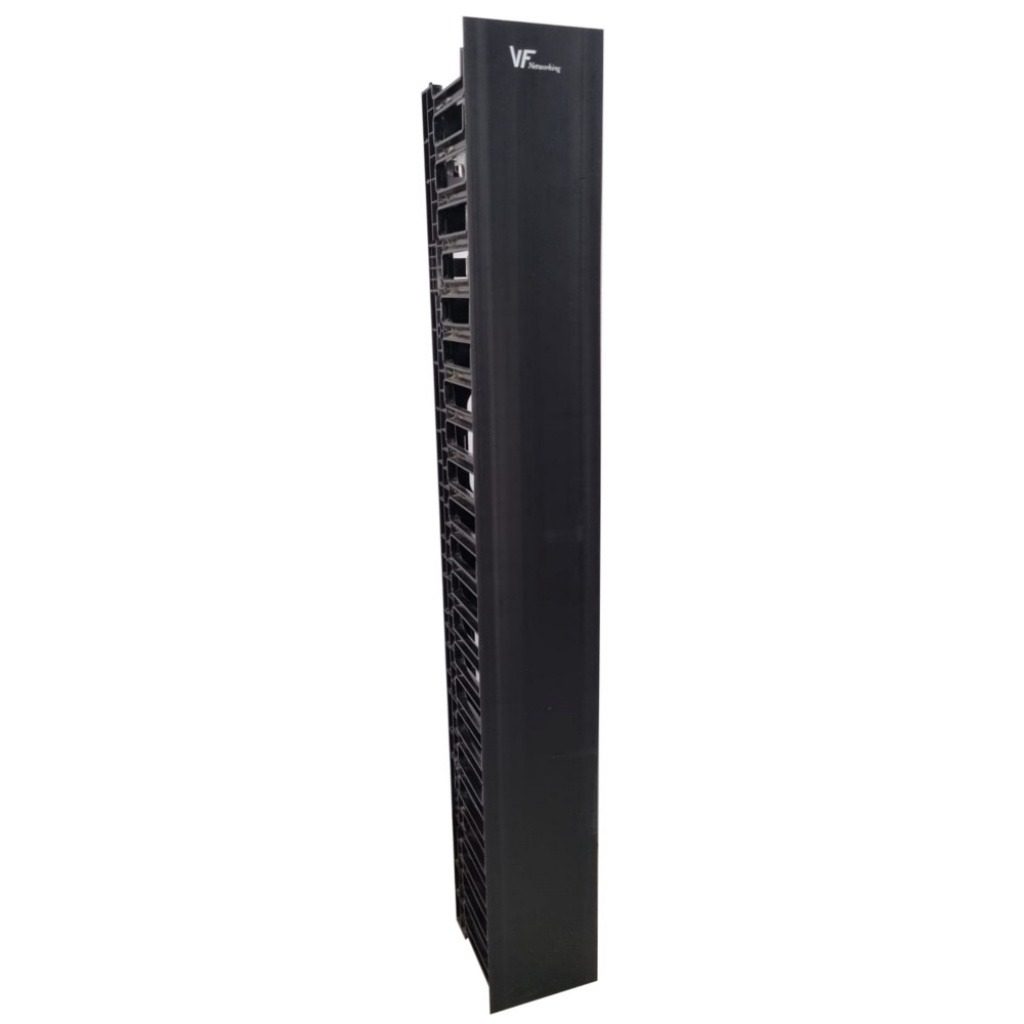 Organizador De Cables Vertical 22.5U Plástico Negro