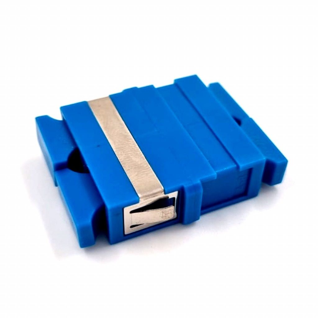 Adaptador De Red Fibra Óptica Duplex Monomodo SC/SC UPC Azul