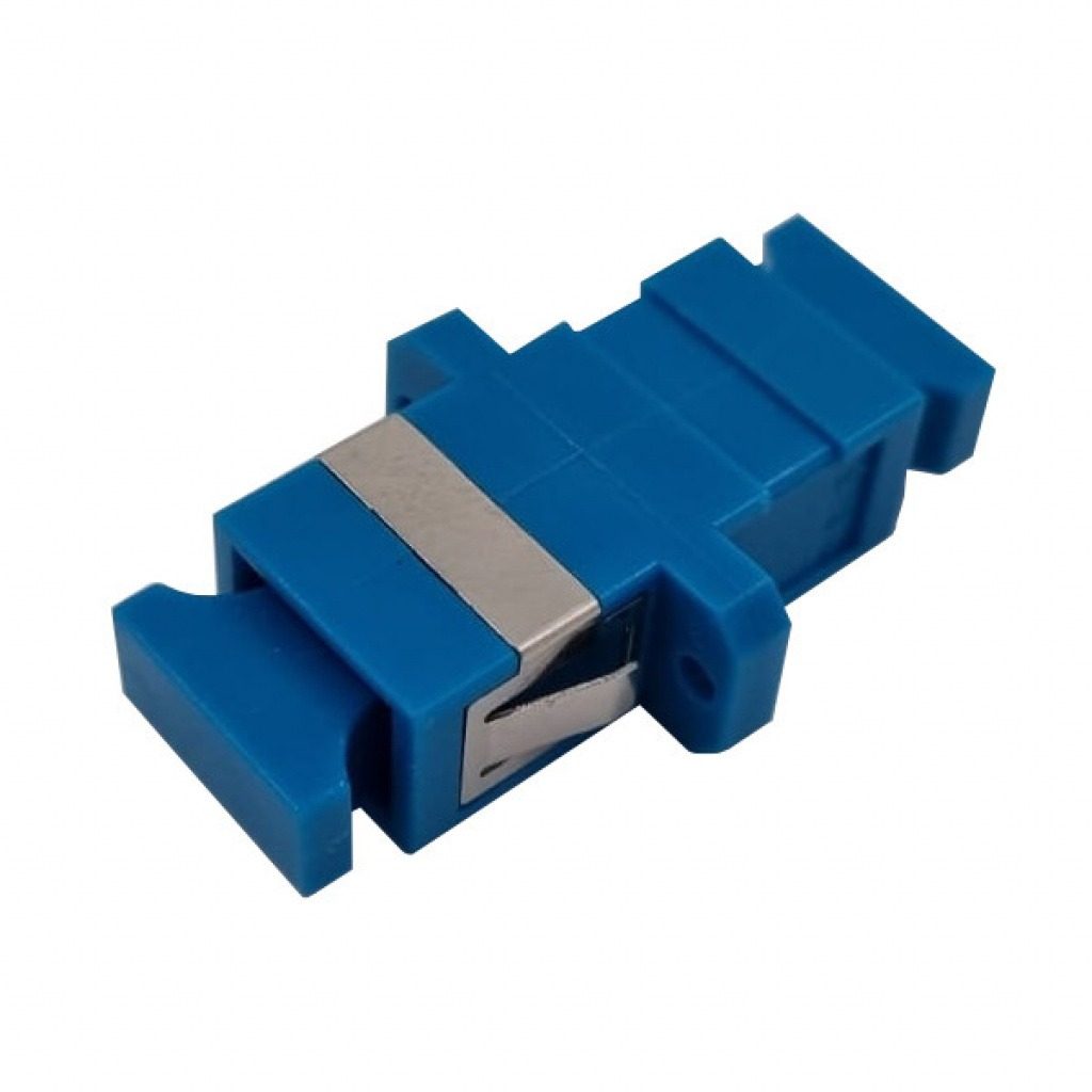 Adaptador De Fibra Óptica Simple Monomodo SC/SC UPC Azul