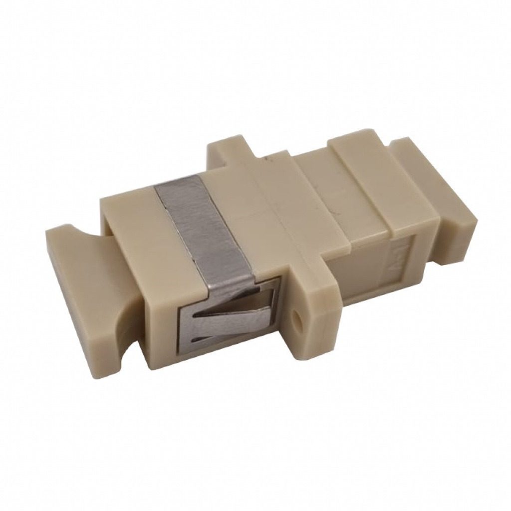 Adaptador De Fibra Óptica Multimodo SC/SC Simple Beige