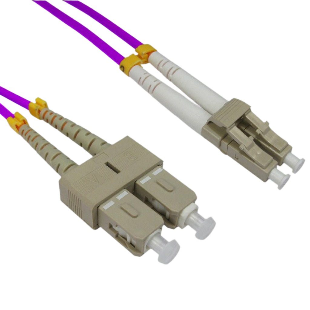 Patch Cord Fibra Óptica Multimodo OM4 SC/LC 50/125 0,60m LSZH