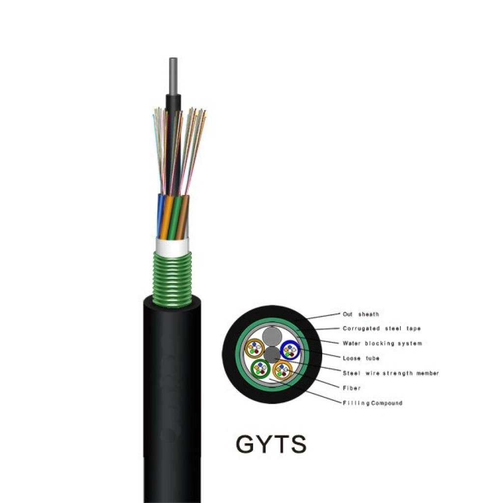 Cable De Fibra Óptica Multimodo OM4 6 Hilos 50/125 Con Chaqueta Metálica Por Metro