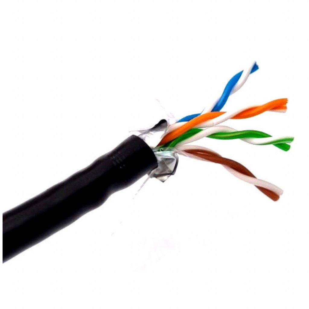 Cable F/UTP Cat5e Exterior Negro Por Metro