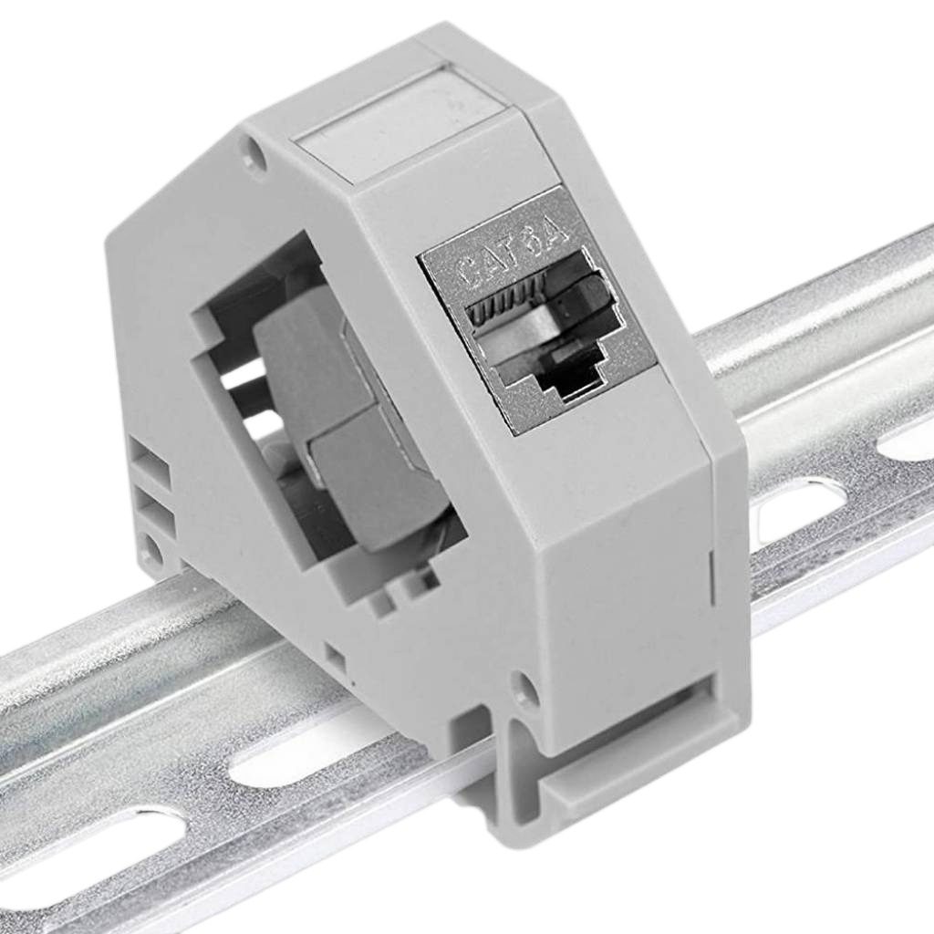 Carcasa Para Jack RJ45 Cat6a Para Riel Din