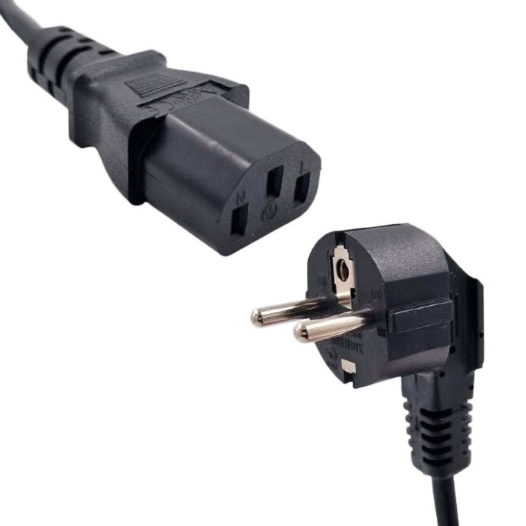 Cable De Poder Schuko A C13 3x1mm² 2m Certificado