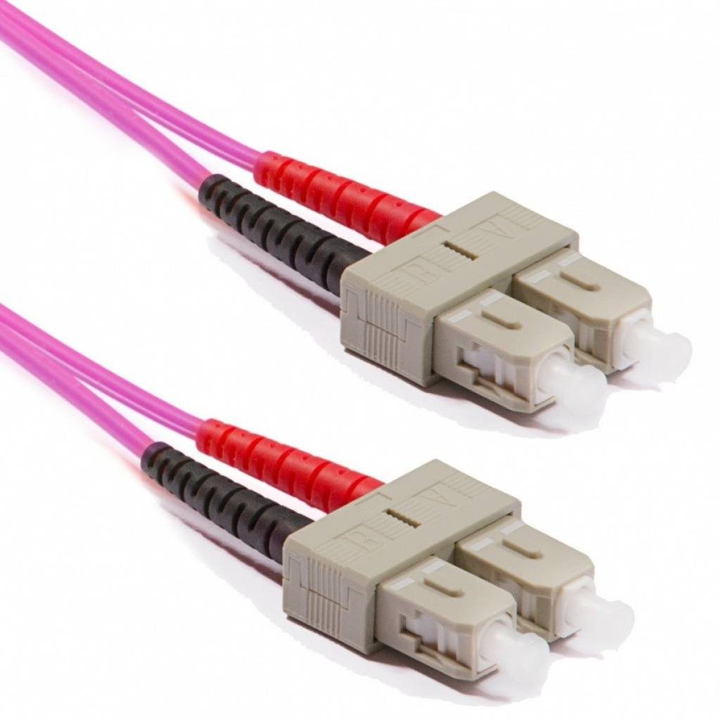 Patch Cord Fibra Óptica Multimodo OM4 SC/SC 50/125 1M LSZH