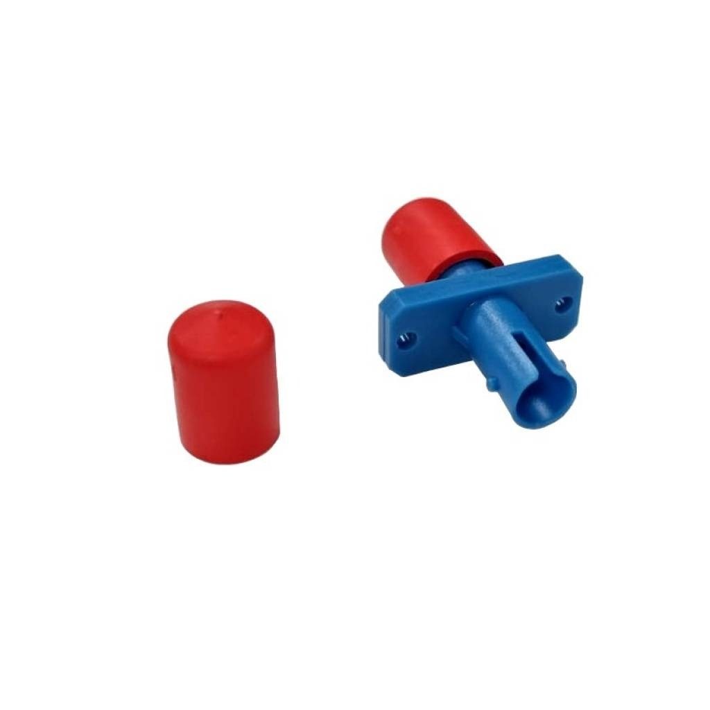 Adaptador De Fibra Óptica Simple Monomodo ST/ST UPC Azul