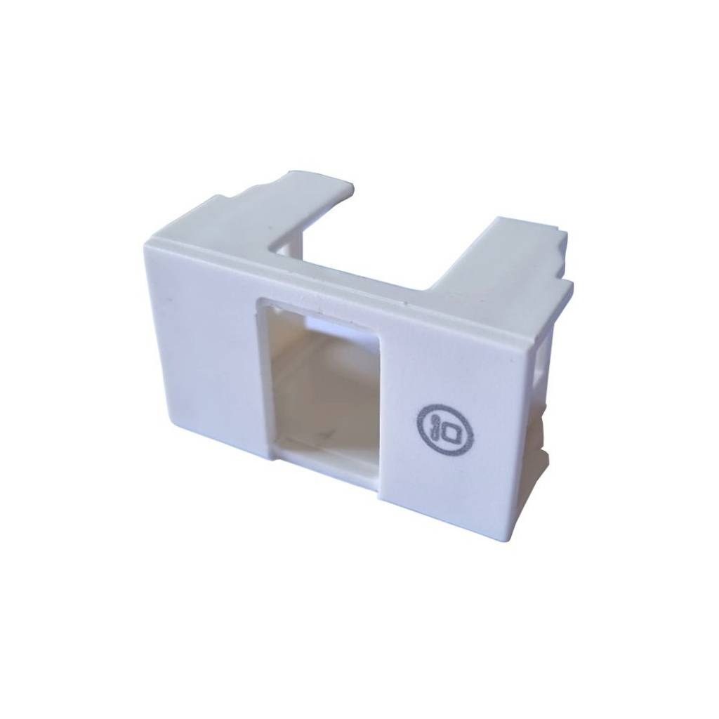 Bastidor Calado Blanco RJ45 Para Keystone
