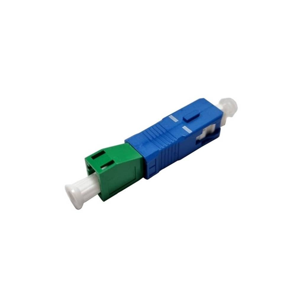 Adaptador De Fibra Óptica Monomodo Lc APC Hembra A Sc UPC Macho