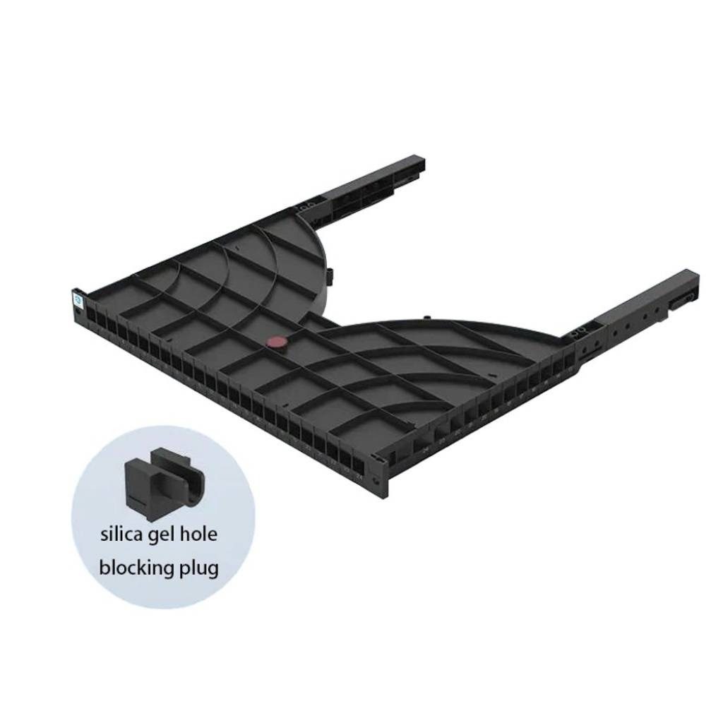 Organizador De Cables Horizontal Para 24 Cables UTP Para Rack De 800 mm