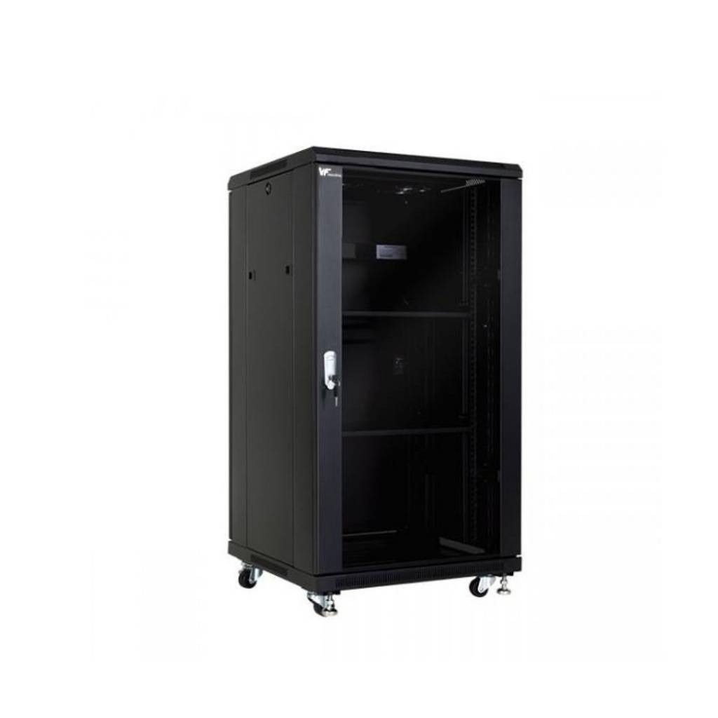 Rack De Piso 24U Negro 600x600x1250 mm Para Vidrio