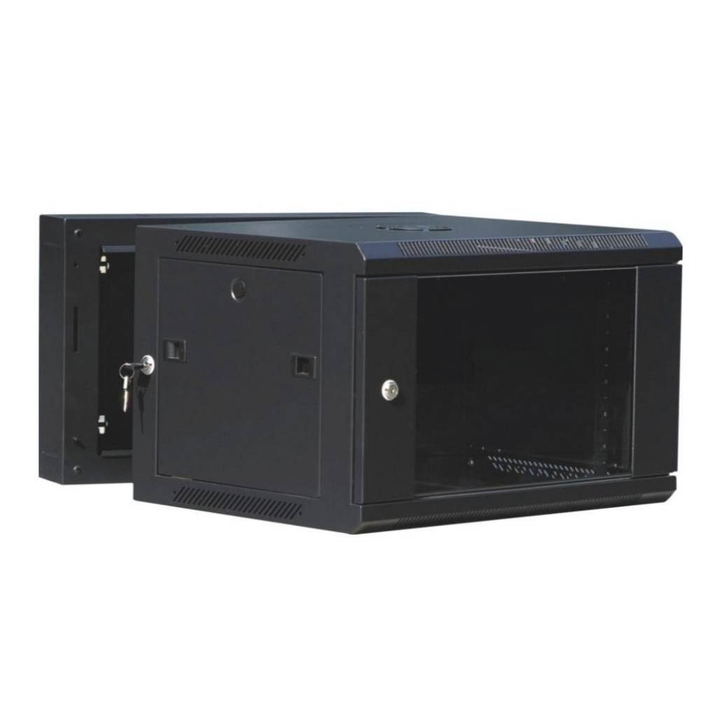 Organizador De Cables Vertical 6 Unidades Metal Negro